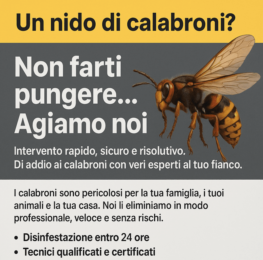 Disinfestazione calabroni