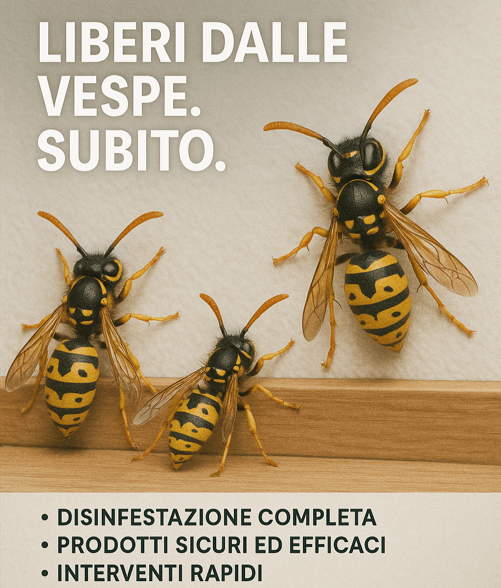 disinfestazione vespe e calabroni